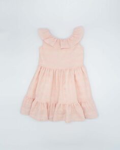 Розовое хлопковое платье для девочки Fina Ejerique, розовый