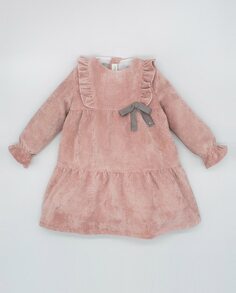 Розовое платье с рюшами для девочки Fina Ejerique, розовый