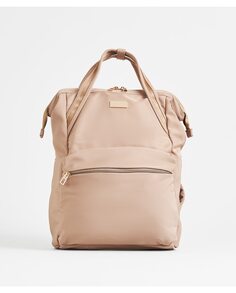 Женский нейлоновый рюкзак для ноутбука 15 дюймов светло-бежевого цвета на молнии PACOMARTINEZ, бежевый