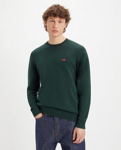 Мужской шерстяной свитер Levi&apos;s, темно-зеленый Levis