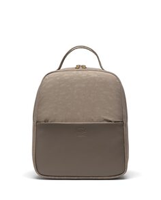 Женский рюкзак из ткани в сочетании с контрастной кожей Herschel, светло-коричневый