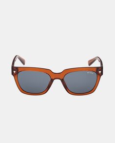 Квадратные мужские солнцезащитные очки в Гаване Guess, коричневый