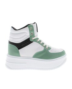 Женские высокие спортивные туфли зеленого цвета Blogger, зеленый