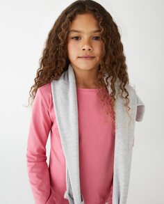 Базовая футболка для девочки с длинными рукавами El Corte Inglés, розовый