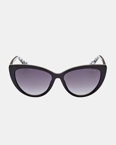 Черные солнцезащитные очки унисекс «кошачий глаз» Guess, черный