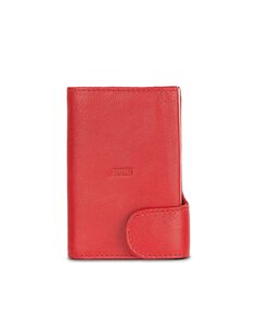 Красный кожаный кошелек унисекс с RFID-защитой из Гента Jaslen, красный