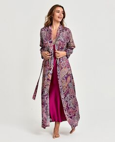 Длинный женский халат, с рукавами. длинный Nansú, фиолетовый