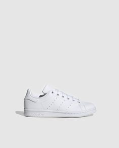 Белые детские повседневные кроссовки на шнурках adidas, белый