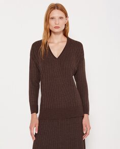 Женский свитер оверсайз Escorpion, коричневый