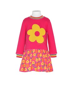 Платье для девочки в сочетании с цветком-ромашкой AGATHA RUIZ DE LA PRADA, фуксия