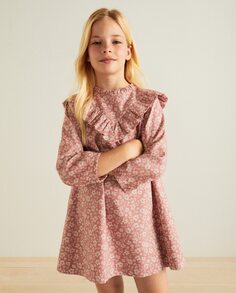 Платье для девочки с длинными рукавами Coconut El Corte Inglés, розовый