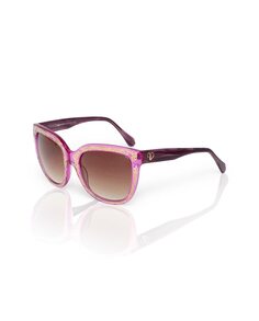 Valeria Mazza Design Женские солнцезащитные очки в стиле барокко в фиолетовой пластиковой оправе Starlite, фиолетовый