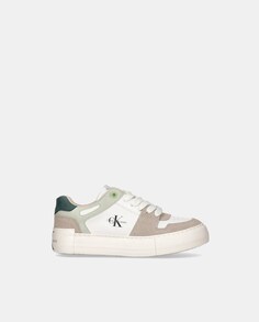 Низкие баскетбольные кроссовки для девочек с логотипом сбоку и объемной подошвой Calvin Klein