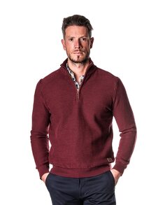 Бордовый мужской свитер на молнии Spagnolo, бордо