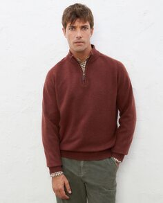 Базовый свитер с полумолнией из овечьей шерсти Lloyd&apos;s, коричневый Lloyd's