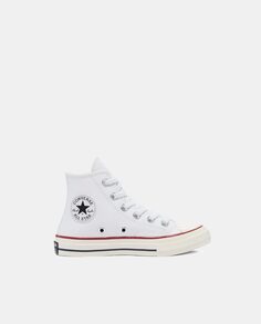 Детские повседневные кроссовки Converse Vintage Canvas Chuck 70 с высоким берцем Converse, белый