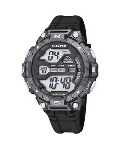 K5815/4 Digital For Man черные резиновые мужские часы Calypso, черный