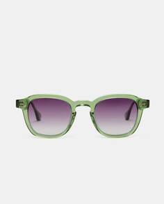 Унисекс квадратные зеленые ацетатные солнцезащитные очки с поляризованными линзами Scalpers, зеленый