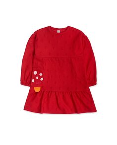 Красное девичье платье с карманом Tuc tuc, красный