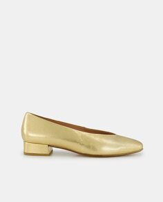 Женские кожаные туфли - Comfort Line Latouche, золотой