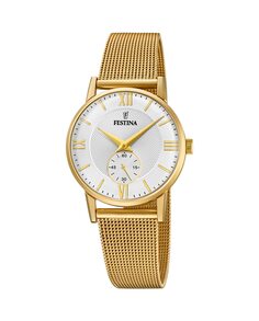 Женские часы F20573/2 Acero Classico из золотой стали Festina, золотой