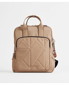 Женский прорезиненный рюкзак для ноутбука 13,3&quot; бежевого цвета на молнии PACOMARTINEZ, бежевый