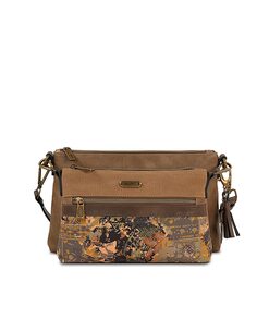 Florencia женская коричневая сумка на плечо на молнии SKPAT, коричневый