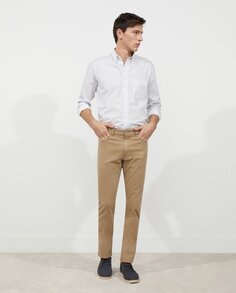 Мужские пятикарманные брюки классического цвета Dustin, коричневый