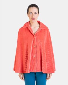 Женский короткий халат без рукавов типа пончо Massana, оранжевый