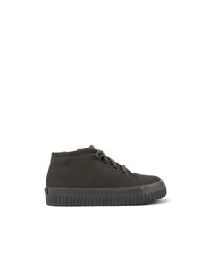 Темно-серые кроссовки из плотной ткани на шнуровке для мальчиков Camper, темно-серый