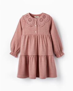 Платье для девочки с вышивкой и рюшами Zippy, розовый