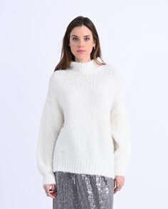 Женский вязаный свитер с длинными рукавами Molly Bracken, белый