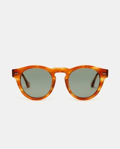 Гаванские круглые ацетатные солнцезащитные очки унисекс с поляризационными линзами Scalpers, коричневый