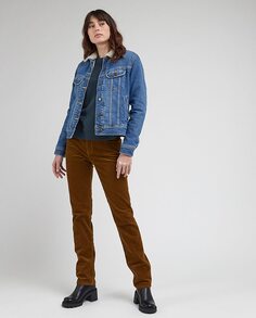 MARION STRAIGHT женские вельветовые брюки с эффектом вельвета Lee, коричневый