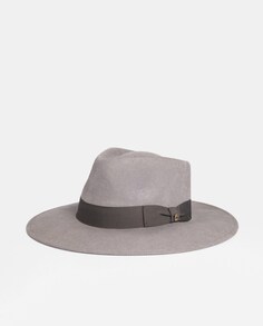 Светло-серая шапка из австралийской шерсти с лентой Aranda, светло-серый