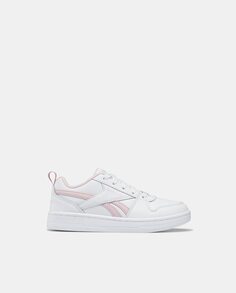 Низкие белые кроссовки для девочек с деталями пастельно-розового цвета Reebok, белый
