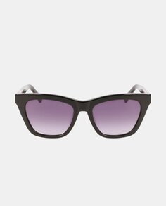 Черные квадратные женские солнцезащитные очки из ацетата Longchamp, черный
