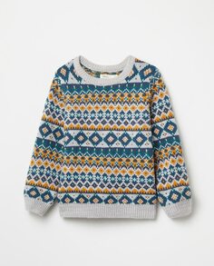 Жаккардовый свитер Sfera, серый (Sfera)