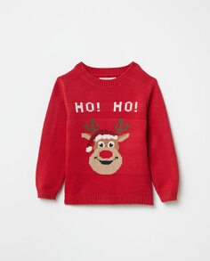 Рождественский свитер с оленями Sfera, красный (Sfera)