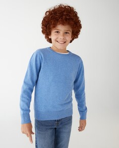 Базовый свитер для мальчика с круглым вырезом El Corte Inglés, синий