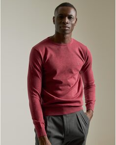 Мужской бордовый свитер с круглым вырезом PuroEgo, бордо