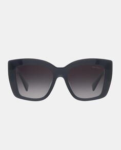 Темно-серые квадратные солнцезащитные очки из ацетата Miu Miu, темно-серый
