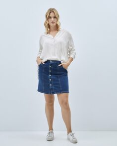 Женская джинсовая юбка Vero Moda Curve, синий