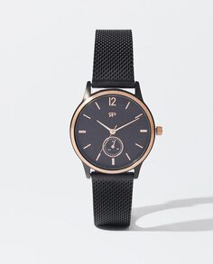 Женские часы Parfois из нержавеющей стали с металлической сеткой черного цвета Parfois, черный