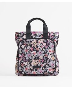 Рюкзак из нейлона с разноцветным цветочным принтом на молнии PACOMARTINEZ, мультиколор