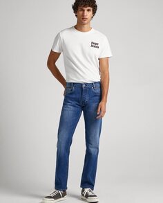 Синие мужские джинсы Regular Stanley Pepe Jeans, синий