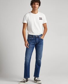 Синие мужские джинсы Regular Cash Pepe Jeans, синий