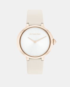 CK Classic 25000050 белые кожаные женские часы Calvin Klein, белый