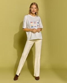 Женская футболка с коротким рукавом Southern Cotton, белый