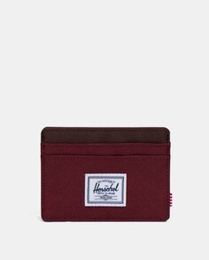 Визитница Charlie Supply бордового цвета Herschel, гранатовый